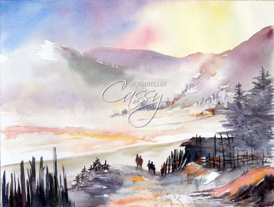 Brumes Chinoises 31 cm X 41 cm